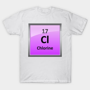 Chlorine Element Tile - Periodic Table T-Shirt